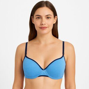 Victorias Secret Balconette Bra Blue Size 32DD U/W